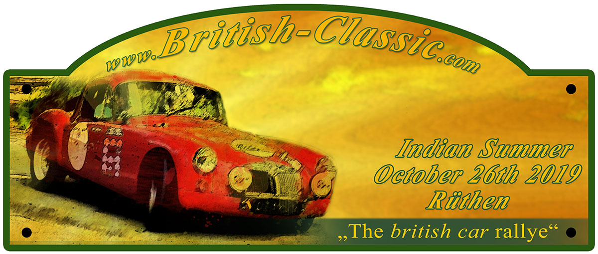 British Classic Rallye schild 1200